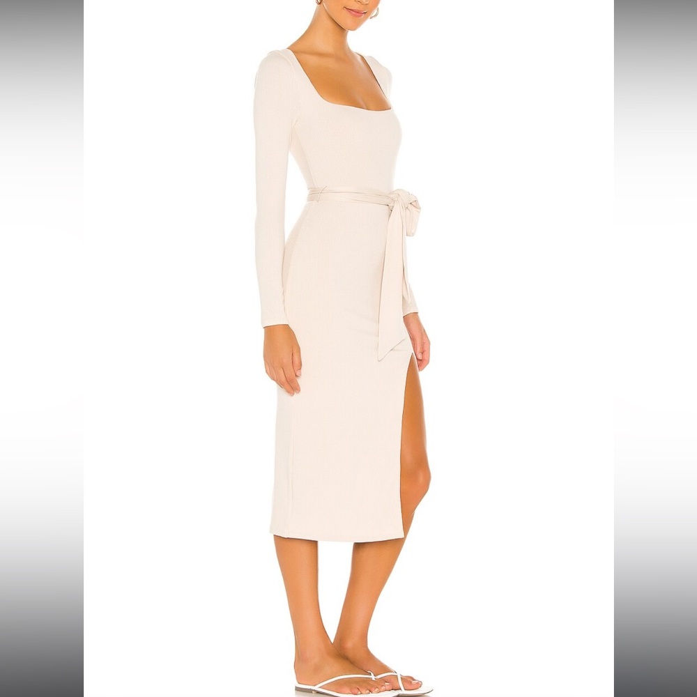 Lovers and Friends - Sariah Midi Dress in Ecru Size S - Picture 2 of 4